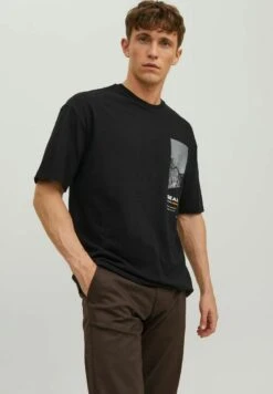 Jack & Jones FotoprintT-Shirt Con StampaBlack Uomo T-shirt E Polo JA222O5A5-Q11