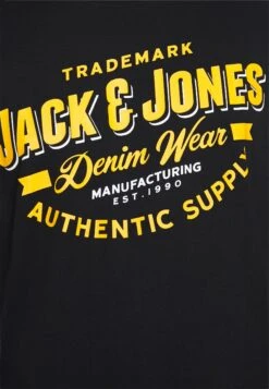 Jack & Jones Jjelogo Tee O NeckT-Shirt Con StampaBlack Uomo T-shirt E Polo JA222O3VC-Q11 -Jack & Jones 05fcf5f418ac45ae8cd73c9fc6fc3059