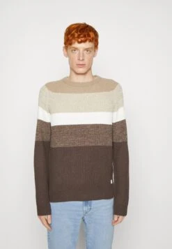 Jack & Jones Jjpannel MaglioneMottled Beige Uomo Maglieria JA222Q1DJ-B12