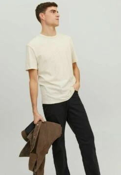 JACK&JONES Premium Premium WeichesT-Shirt BasicTofu Uomo T-shirt E Polo JAM22O0DY-A11 -Jack & Jones 0bd1056290fa4f379255ae5ca3598319