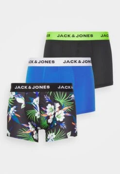 Jack & Jones Jacflower Trunks 3 PackCulotteBlack/Blue Uomo Intimo JA282O0OJ-Q11 -Jack & Jones 0e14d57501d04ddaac9e10d38da2fd6b