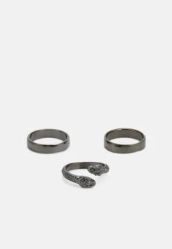 Jack & Jones Jacsnake 3 PackAnelloBlack Uomo Gioielli JA254L026-Q11