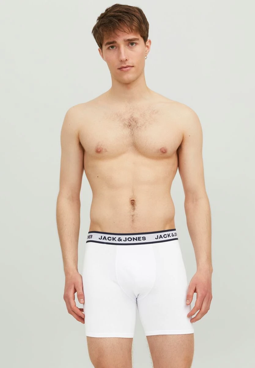 Jack & Jones 3Er PackCulotteLight Grey/Melangepack White/Navy Blazer Uomo Intimo JA282O0NM-C11 4 Jack & Jones 3Er PackCulotteLight Grey/Melangepack White/Navy Blazer Uomo Intimo JA282O0NM-C11 - immagine 2