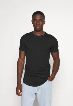 Jack & Jones Jjenoa Ss Crew Neck NoosT-Shirt BasicBlack Uomo T-shirt E Polo JA222D1QN-Q11