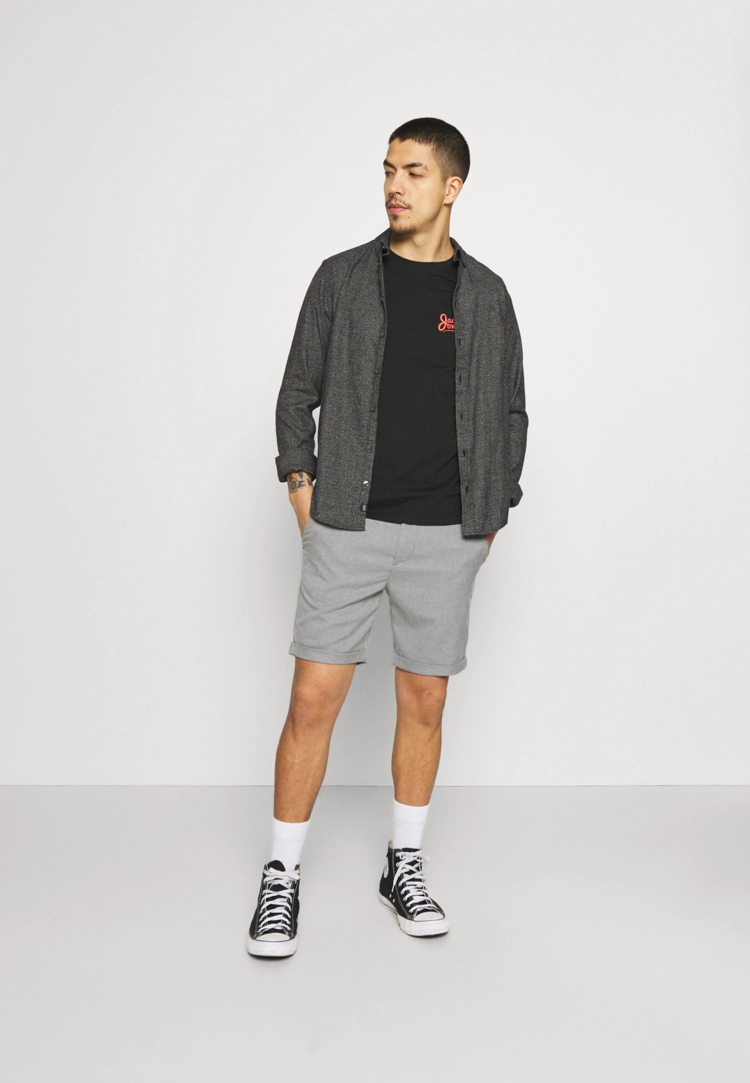 JACK&JONES Premium Stconnor Akm SnShortsGrey Melange Uomo Bermuda JAM22F009-C11 4 JACK&JONES Premium Stconnor Akm SnShortsGrey Melange Uomo Bermuda JAM22F009-C11 - immagine 2