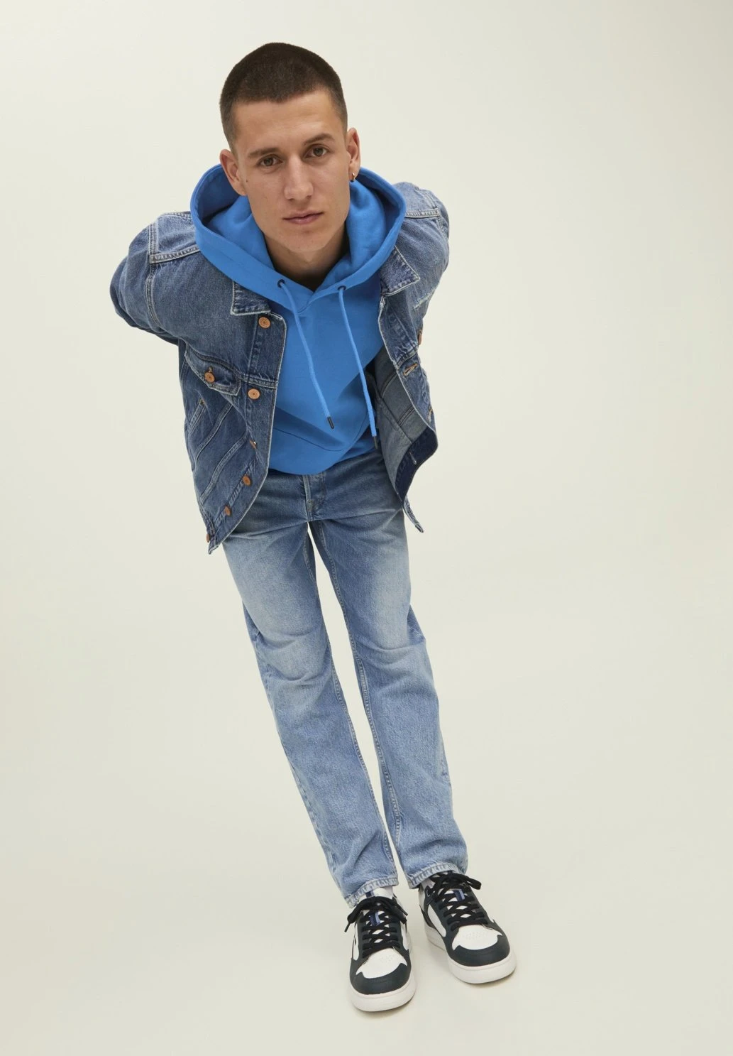 Jack & Jones BasicNoosFelpa Con CappuccioFrench Blue Uomo Maglieria E Felpe JA222S2ZZ-K11 8 Jack & Jones BasicNoosFelpa Con CappuccioFrench Blue Uomo Maglieria E Felpe JA222S2ZZ-K11 - immagine 6