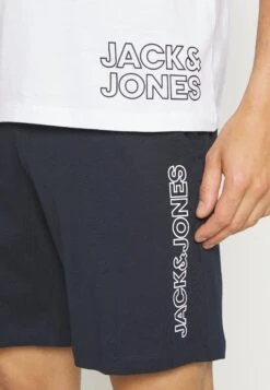 Jack & Jones Jaclogo Tee And Shorts SetPigiamaWhite/Navy Uomo Per La Notte JA282M02F-A11 -Jack & Jones 1befa8d3c3fb44f6a3ffc582d56fceac