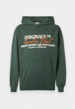 Jack & Jones JORBEDFORD TYPO HOOD - Felpa - Black -Jack & Jones 1fc0fc187fd34fa5851de6a09cbb09ba