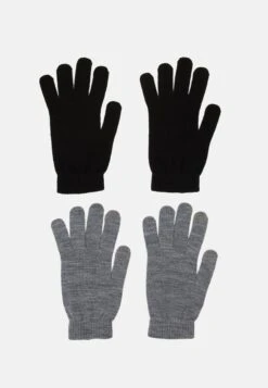 Jack & Jones Jachenry Gloves 2 PackGuantiBlack/Grey Melange Uomo Guanti JA252A01O-Q11