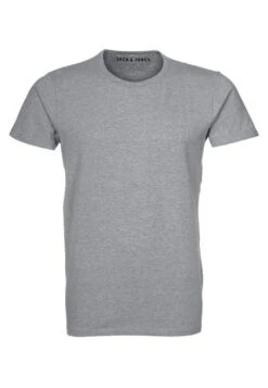 Jack & Jones NoosT-Shirt BasicLight Grey Melange Uomo T-shirt E Polo JA222D0E5-101 -Jack & Jones 216684a976f34c7bad87a6e445e5f7db
