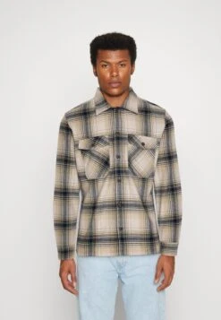 Jack & Jones Jjeeddie Ls NoosCamiciaBrown/Green Uomo Camicie JA222D2FI-O11