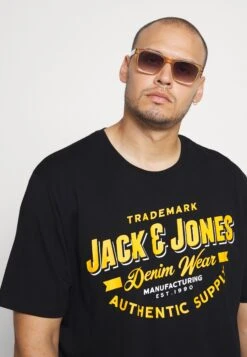 Jack & Jones Jjelogo Tee O NeckT-Shirt Con StampaBlack Uomo T-shirt E Polo JA222O3VC-Q11