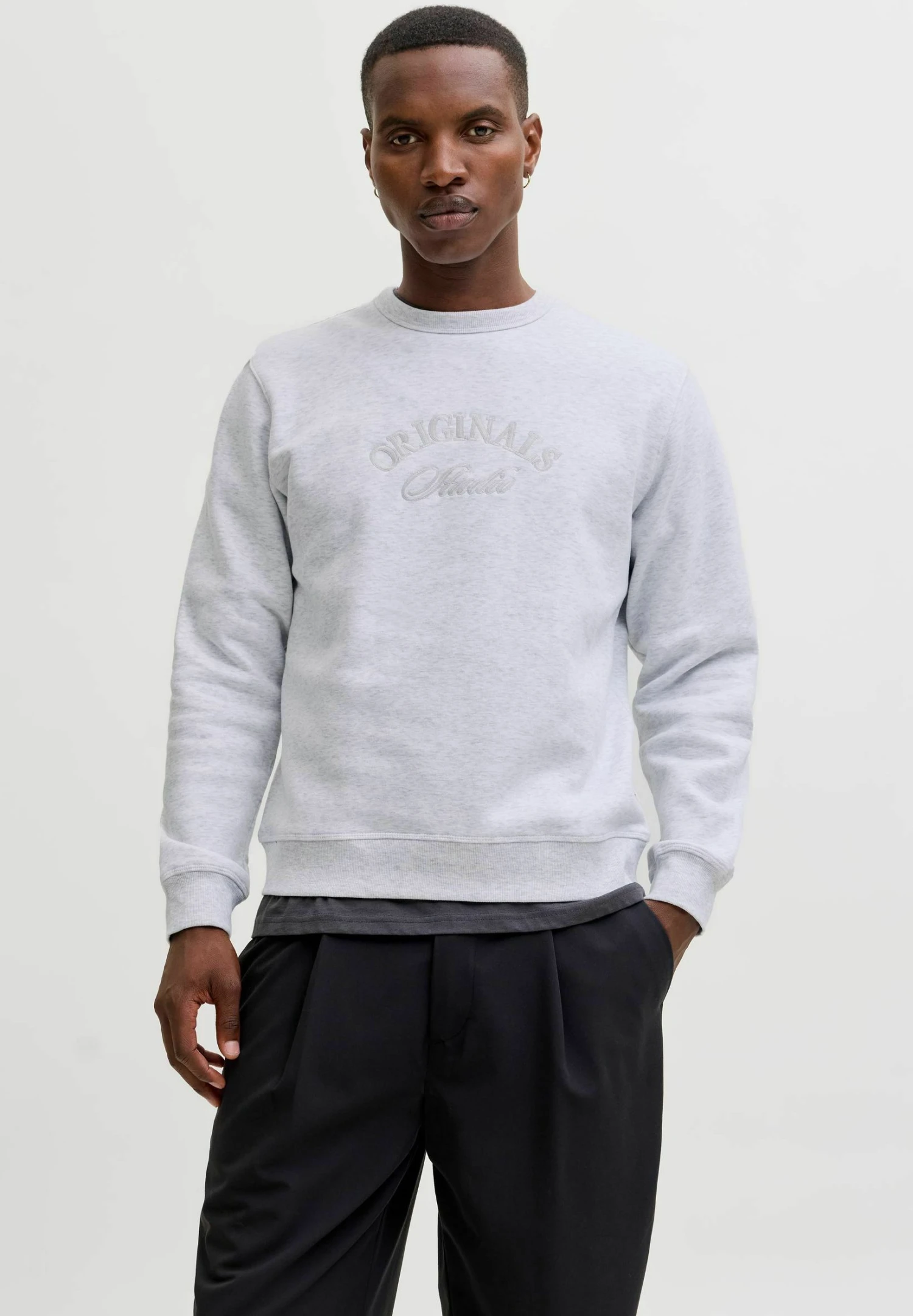 Jack & Jones JORBLEECKER BRANDING CREW - Felpa - Bright White 3 Jack & Jones JORBLEECKER BRANDING CREW - Felpa - Bright White