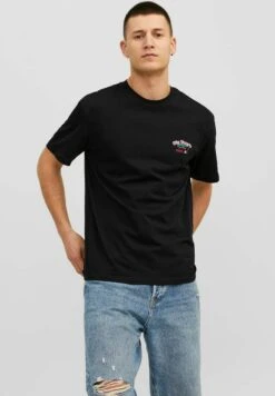 Jack & Jones Crew NeckT-Shirt Con StampaBlack Uomo T-shirt E Polo JA222O5L1-Q11 -Jack & Jones 28fd22e6df7b411587acf4b1f0ce90c8