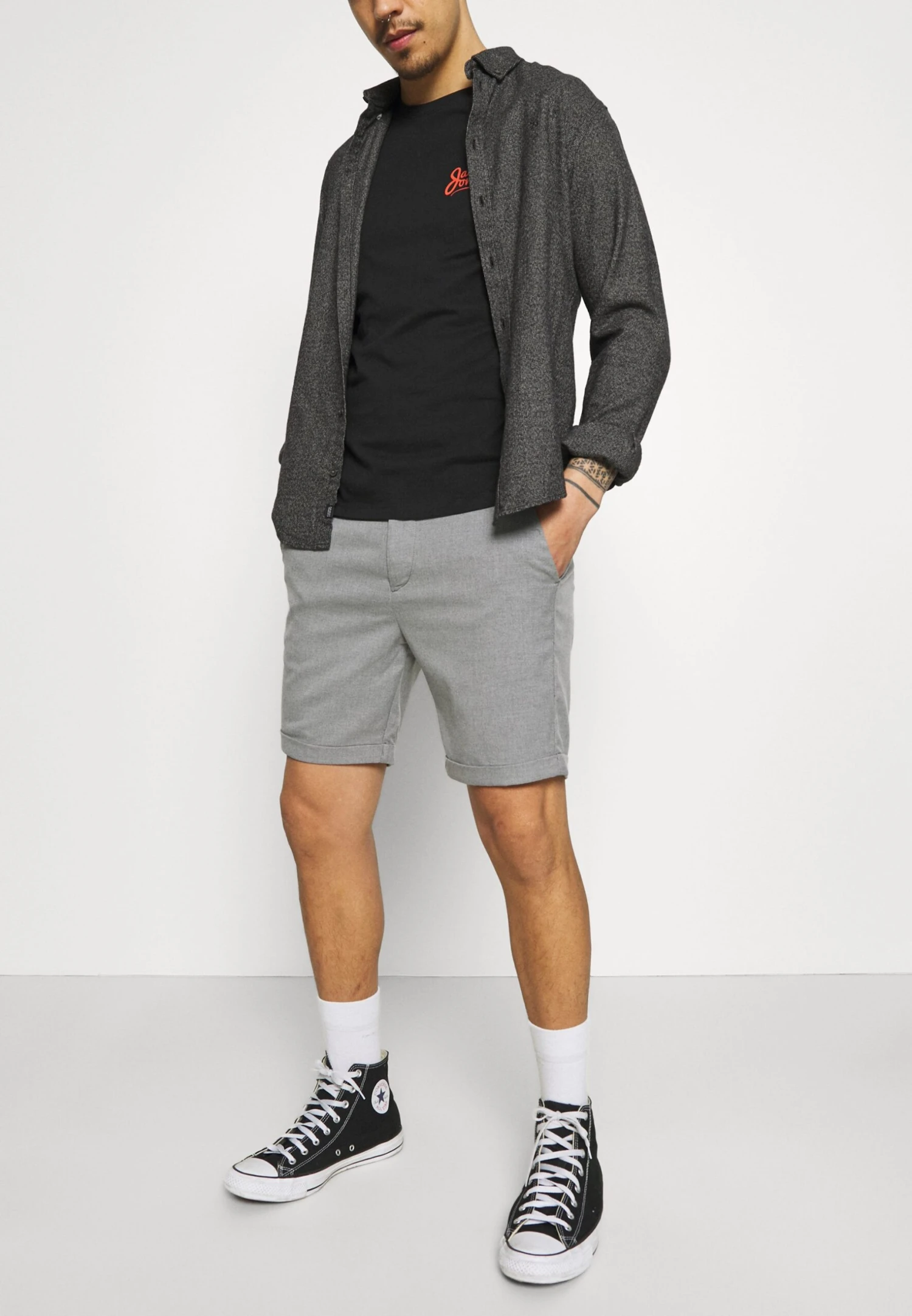 JACK&JONES Premium Stconnor Akm SnShortsGrey Melange Uomo Bermuda JAM22F009-C11 6 JACK&JONES Premium Stconnor Akm SnShortsGrey Melange Uomo Bermuda JAM22F009-C11 - immagine 4