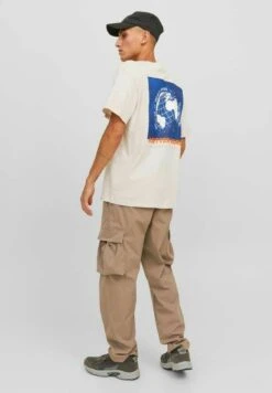 Jack & Jones Crew NeckT-Shirt Con StampaMoonbeam Uomo T-shirt E Polo JA222O5JP-A11