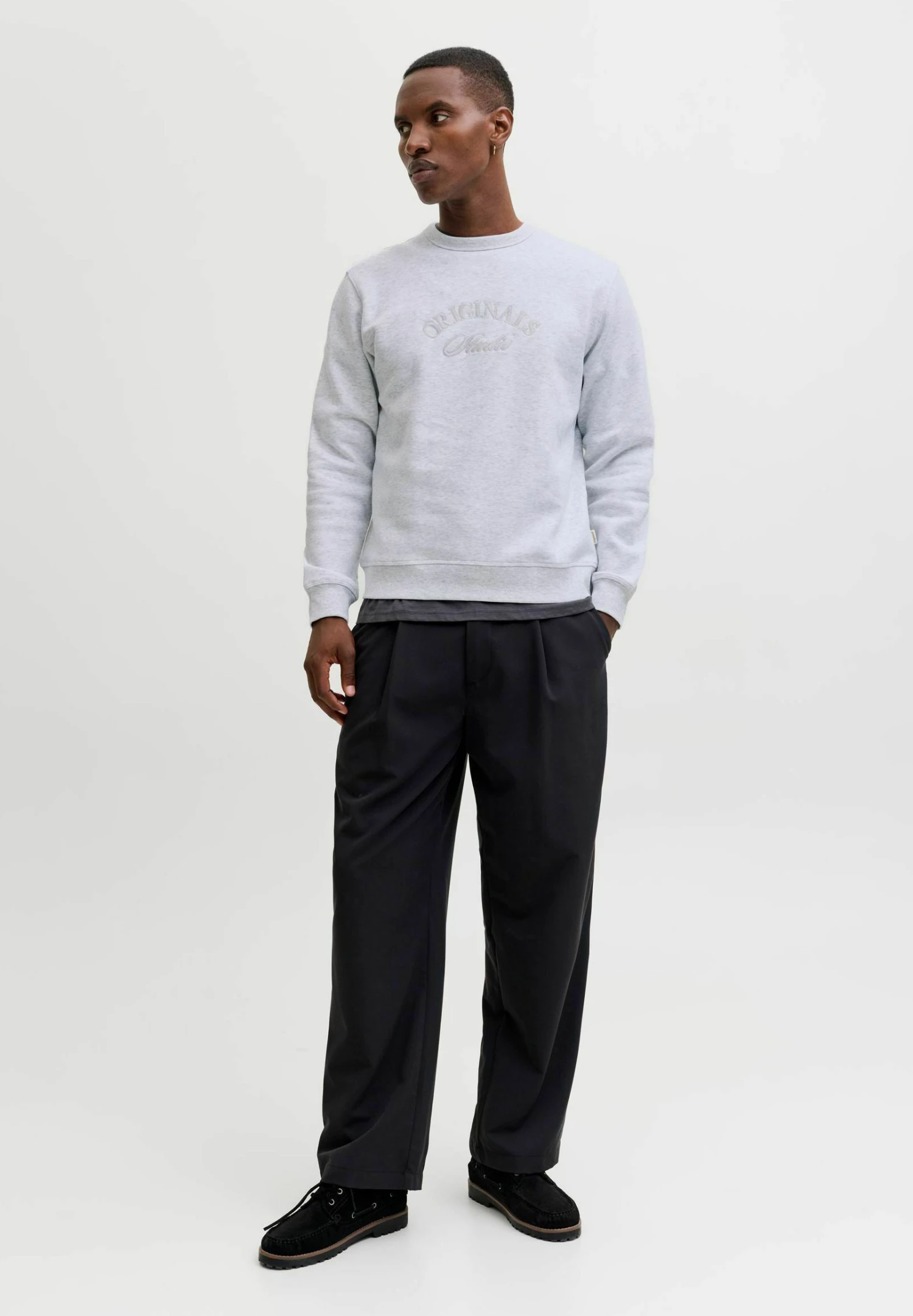 Jack & Jones JORBLEECKER BRANDING CREW - Felpa - Bright White 4 Jack & Jones JORBLEECKER BRANDING CREW - Felpa - Bright White - immagine 2