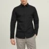 Jack & Jones Jjjoe Shirt PlainCamicia EleganteBlack Uomo Completi E Cravatte JA222D1ZF-Q12 -Jack & Jones 3a602d42b50345fe90a4185bb5e8dc17