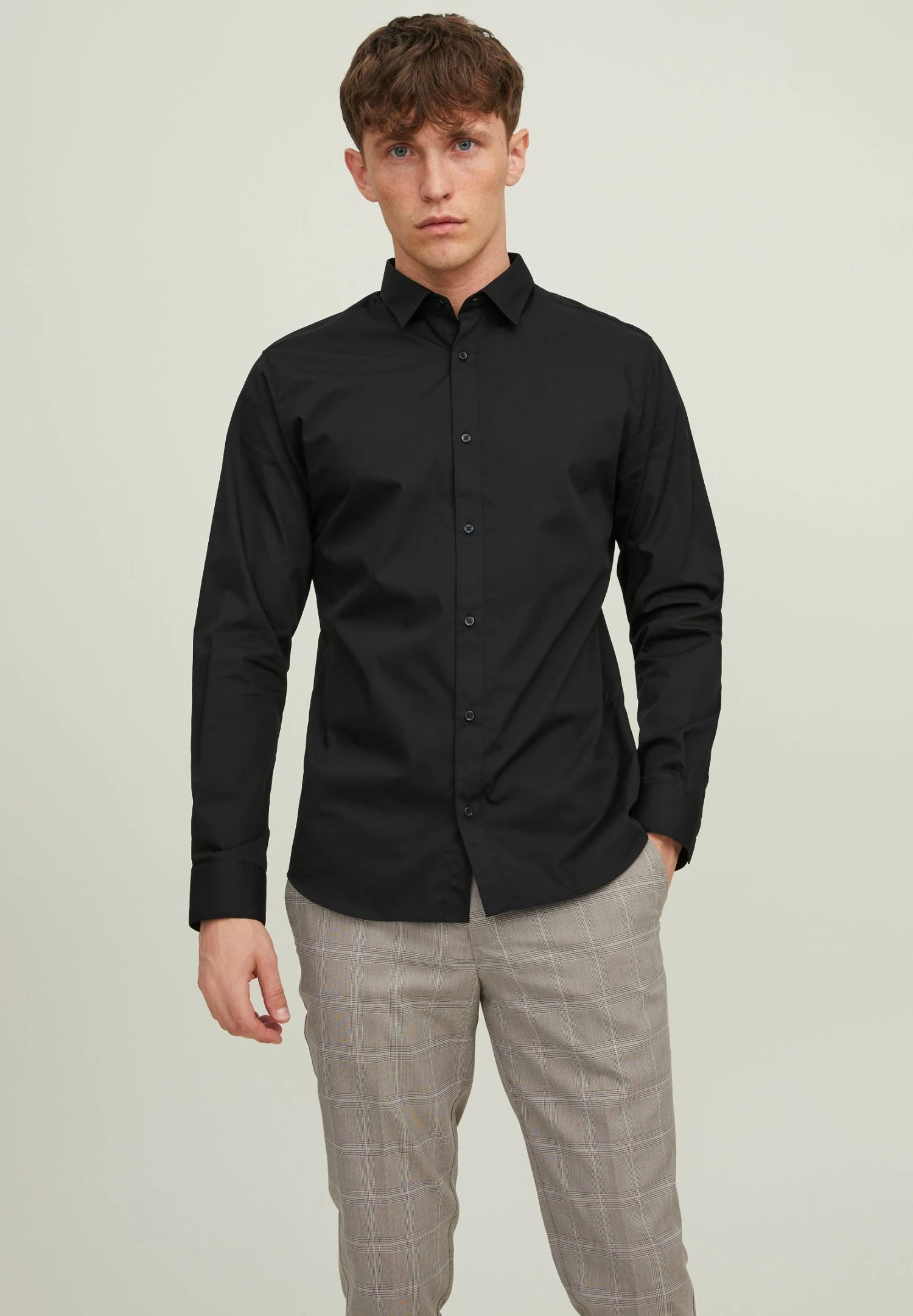 Jack & Jones Jjjoe Shirt PlainCamicia EleganteBlack Uomo Completi E Cravatte JA222D1ZF-Q12 3 Jack & Jones Jjjoe Shirt PlainCamicia EleganteBlack Uomo Completi E Cravatte JA222D1ZF-Q12