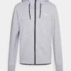 Jack & Jones Jcoair Zip Hood NoosFelpa Con ZipLight Grey Melange Uomo Maglieria E Felpe JA222S28L-C11