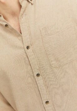 Jack & Jones Jjeclassic Melange Ls SnCamiciaOatmeal Uomo Camicie JA222D2L2-B11 -Jack & Jones 4091061ee0574b1386b8b3b6665dfc4c