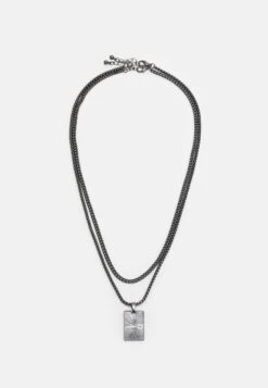 Jack & Jones Jacbaza Necklace 2 PackCollanaBlack Uomo Gioielli JA252L016-Q11