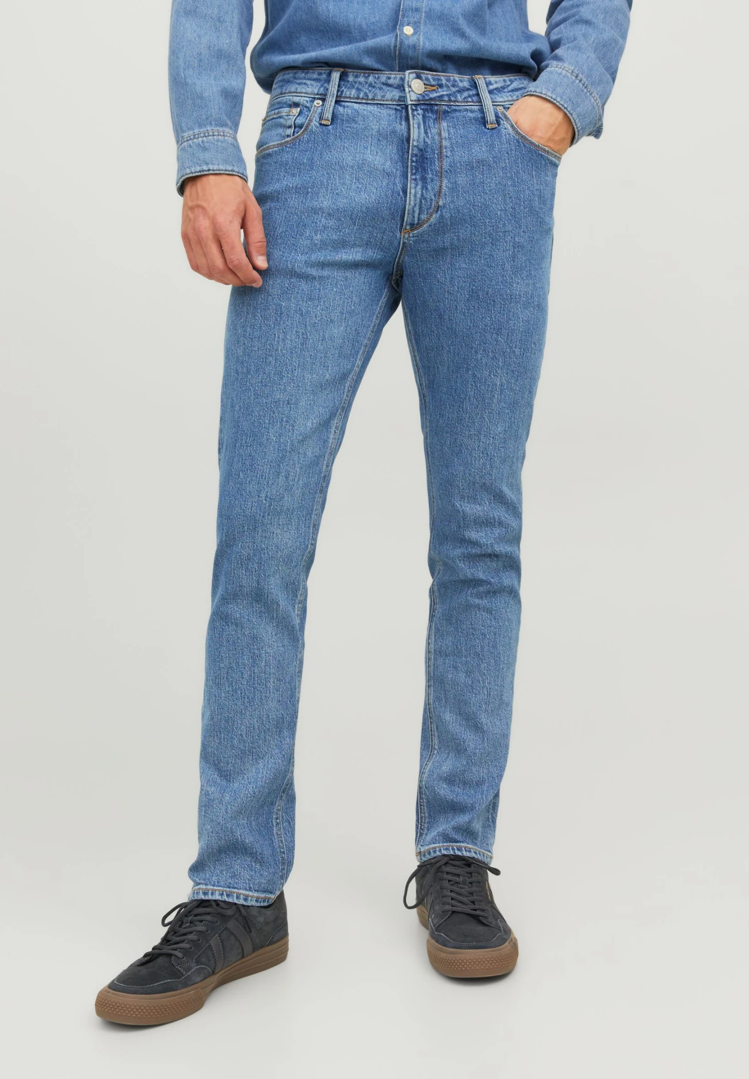 Jack & Jones Clark EvanJeans A SigarettaBlue Denim Uomo Jeans JA222G25G-K11 3 Jack & Jones Clark EvanJeans A SigarettaBlue Denim Uomo Jeans JA222G25G-K11