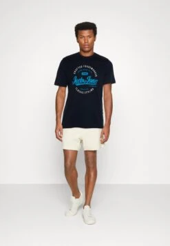 Jack & Jones Jjmikk Tee Crew Neck 2 PackT-Shirt Con StampaWhite/Navy Uomo T-shirt E Polo JA222O5A0-A11