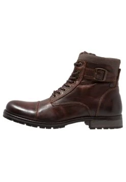 Jack & Jones Jfwalbany - Stivaletti Stringati - Brown Stone