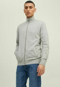 Jack & Jones Jemil CardiganLight Grey Melange Uomo Maglieria JA222Q14Z-C11