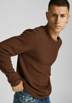 JACK&JONES Premium Jprblucarlos Crew NeckMaglioneCinnamon Uomo Maglieria JAM22Q03L-O12 -Jack & Jones 4e5f27dcd7ab4914960c02f01cd37690