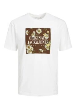 Jack & Jones FloresT-Shirt Con StampaWeiß Uomo T-shirt E Polo JA222O54T-A11