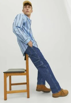 Jack & Jones Eddie Utility Sbd - Jeans Baggy - Blue Denim -Jack & Jones 4f926dc9b62e4e7f9365aa9efb7f7163