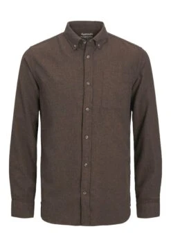 Jack & Jones Jjeclassic Melange Ls SnCamiciaSeal Brown Uomo Camicie JA222D2L2-O11 -Jack & Jones 5042b10dee954adc8662daa5660f7bb6