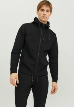 Jack & Jones Hoodie Mit BasicFelpa Con ZipBlack Uomo Maglieria E Felpe JA222S36I-Q11