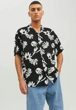 Jack & Jones Jorluke Palma Aop ResortSs LnCamiciaBlack Uomo Camicie JA222D2EZ-Q11