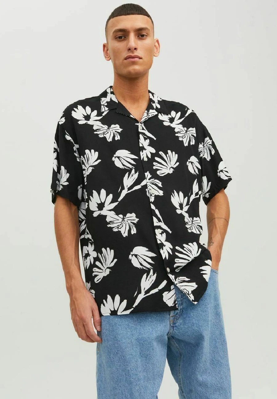 Jack & Jones Jorluke Palma Aop ResortSs LnCamiciaBlack Uomo Camicie JA222D2EZ-Q11 3 Jack & Jones Jorluke Palma Aop ResortSs LnCamiciaBlack Uomo Camicie JA222D2EZ-Q11