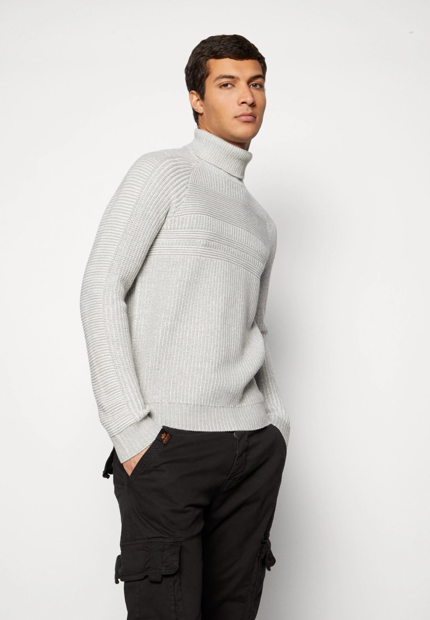 Jack & Jones Jjpower Roll NeckMaglioneLight Grey/White Uomo Maglieria JA222Q14R-C11 6 Jack & Jones Jjpower Roll NeckMaglioneLight Grey/White Uomo Maglieria JA222Q14R-C11 - immagine 4