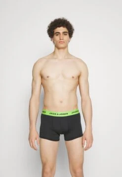 Jack & Jones Jacflower Trunks 3 PackCulotteBlack/Blue Uomo Intimo JA282O0OJ-Q11