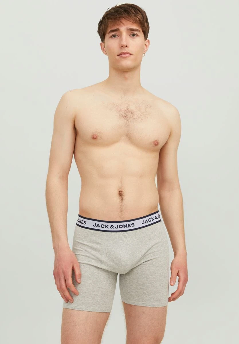 Jack & Jones 3Er PackCulotteLight Grey/Melangepack White/Navy Blazer Uomo Intimo JA282O0NM-C11 3 Jack & Jones 3Er PackCulotteLight Grey/Melangepack White/Navy Blazer Uomo Intimo JA282O0NM-C11