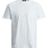 JACK&JONES Premium Jprblatropic Solid Ss Crew Neck SnT-Shirt BasicWeiß Uomo T-shirt E Polo JAM22O0BF-A11