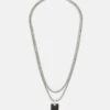 Jack & Jones Jacbaza Necklace 2 PackCollanaSilver-Coloured Uomo Gioielli JA252L016-D11