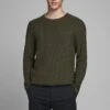 JACK&JONES Premium Jprblucarlos Crew NeckMaglioneOlive Night Uomo Maglieria JAM22Q03L-N11 -Jack & Jones 5d9c10bc61414b76ac134218bb8b70d2