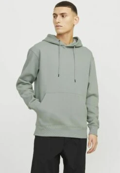 Jack & Jones JJESTAR NOOS - Felpa Con Cappuccio - Iceberg Green