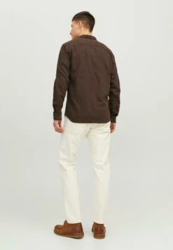 Jack & Jones Jjeclassic Melange Ls SnCamiciaSeal Brown Uomo Camicie JA222D2L2-O11 -Jack & Jones 5f24ae4b0413462db78ed89a8cc6249f
