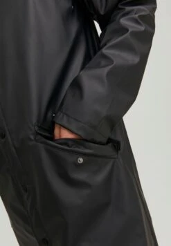Jack & Jones Jjeurban Rain CoatParkaBlack Uomo Cappotti JA222T1LC-Q11 -Jack & Jones 5f93356fb93a4b0a9590de7c42dfbe2f