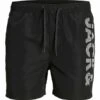 Jack & Jones Jpstfiji Jjswim SplicelogoShorts Da MareBlack Uomo Moda Mare JA282H05X-Q11 1 Jack & Jones Jpstfiji Jjswim SplicelogoShorts Da MareBlack Uomo Moda Mare JA282H05X-Q11 -Jack & Jones 616ecff4e8bf4879954edc1d257aba22