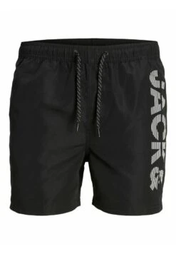 Jack & Jones Jpstfiji Jjswim SplicelogoShorts Da MareBlack Uomo Moda Mare JA282H05X-Q11