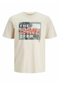 Jack & Jones Jcobooster Ss Crew Neck JunT-Shirt Con StampaMoonbeam Uomo T-shirt E Polo JA222O55H-A11 -Jack & Jones 630e3969478d43bf91fbcf800889d969