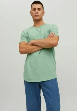 Jack & Jones Jjebasher Tee O NeckT-Shirt BasicGranite Green Uomo T-shirt E Polo JA222O3SE-M13